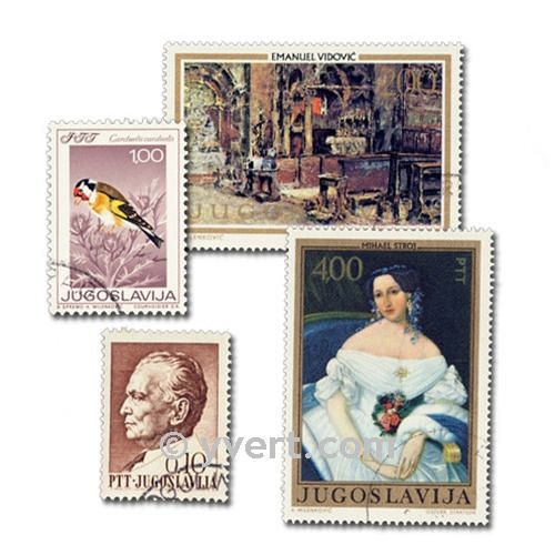 YUGOSLAVIA: envelope of 200 stamps