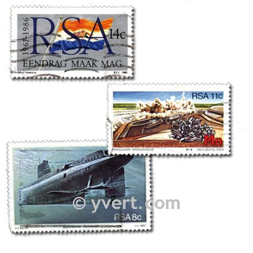 SOUTH AFRICA: Envelope 100 stamps