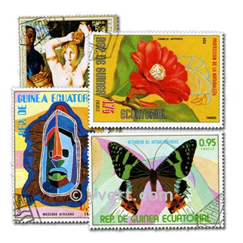 EQUATORIAL GUINEA: Envelope 100 stamps