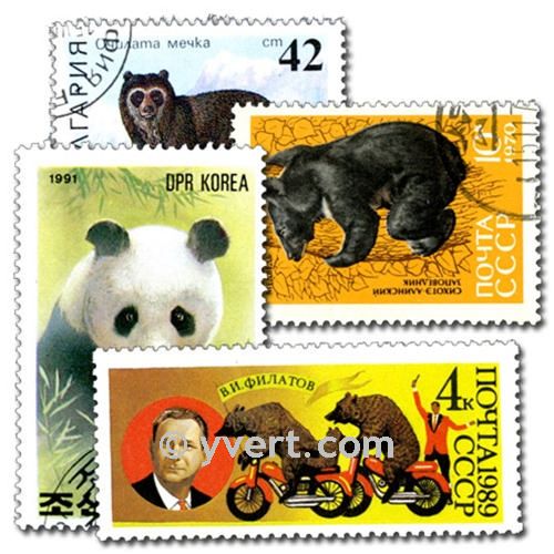 BEARS: envelope of 50 stamps