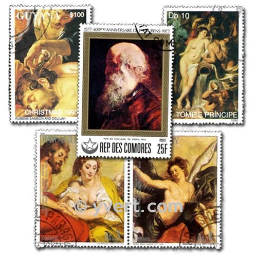 RUBENS: envelope of 50 stamps