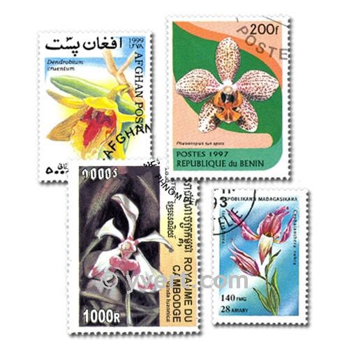 ORCHID: envelope of 50 stamps