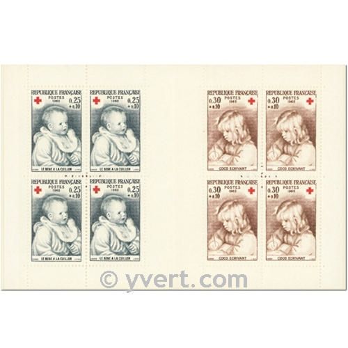 nr. 2014 -  Stamp France Red Cross Booklet Panes