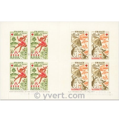 nr. 2024 -  Stamp France Red Cross Booklet Panes