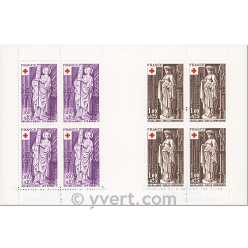 nr. 2025 -  Stamp France Red Cross Booklet Panes