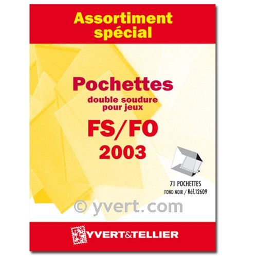 Assortiment de pochettes (double soudure) : 2003