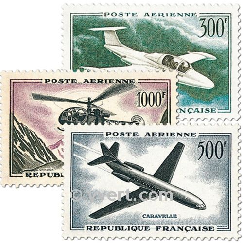 n° 35/37 -  Selo França Correio aéreo