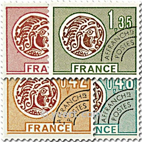 n° 134/137 -  Selo França Pré-obliterados