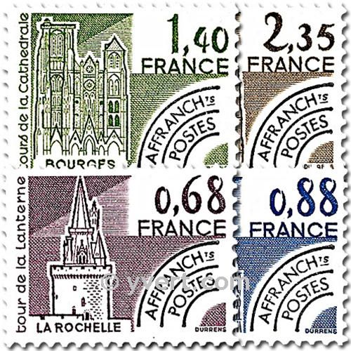 n° 162/165 -  Selo França Pré-obliterados