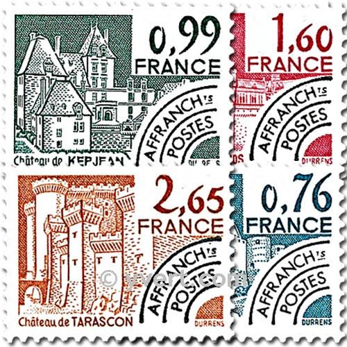 n° 166/169 -  Selo França Pré-obliterados