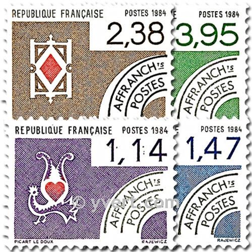 n° 182/185 -  Selo França Pré-obliterados