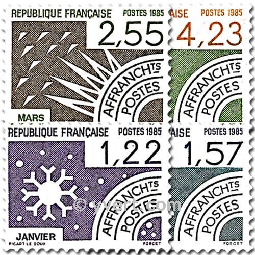 n° 186/189 - Timbre France Préoblitérés