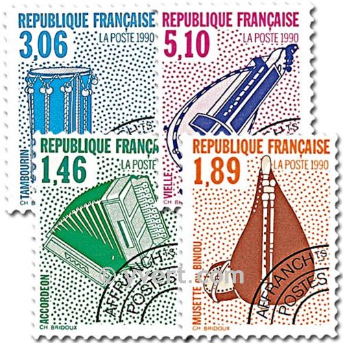 n° 206/209 -  Selo França Pré-obliterados