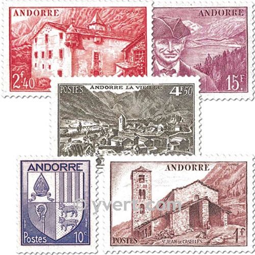 n° 93/118 -  Selo Andorra Correios