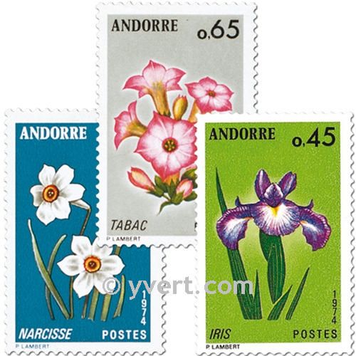 n° 234/236 -  Timbre Andorre Poste