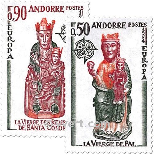 n° 237/238 -  Timbre Andorre Poste