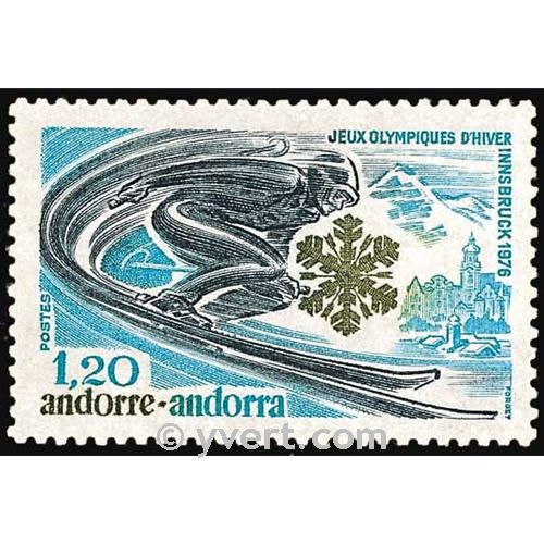 n° 251 -  Timbre Andorre Poste