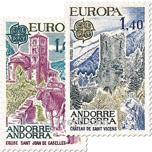 n° 261/262 -  Timbre Andorre Poste