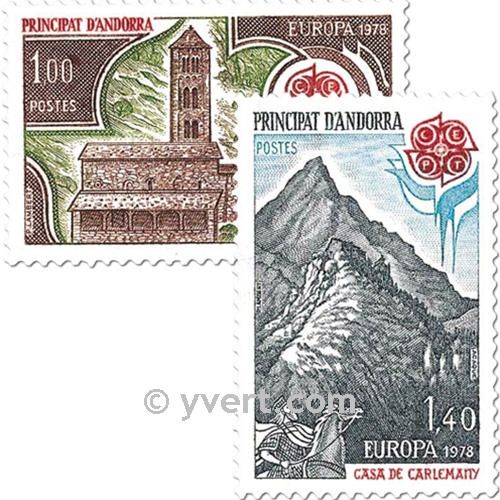 n° 269/270 -  Timbre Andorre Poste