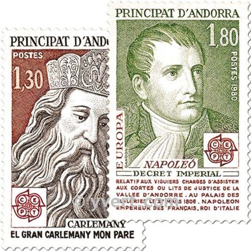 nr. 284/285 -  Stamp Andorra Mail