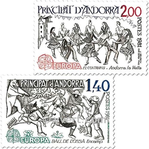 nr. 292/293 -  Stamp Andorra Mail