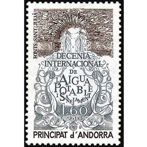 n° 298 -  Timbre Andorre Poste