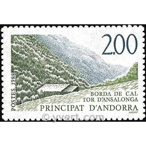 n° 372 -  Timbre Andorre Poste