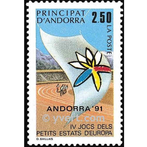 n° 401 -  Timbre Andorre Poste