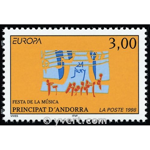 n° 504 -  Timbre Andorre Poste