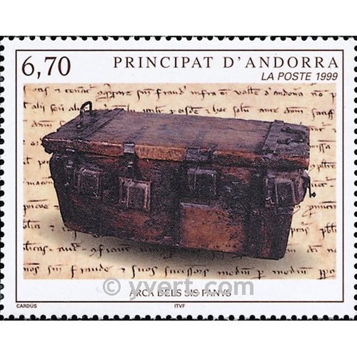 n° 523 -  Timbre Andorre Poste