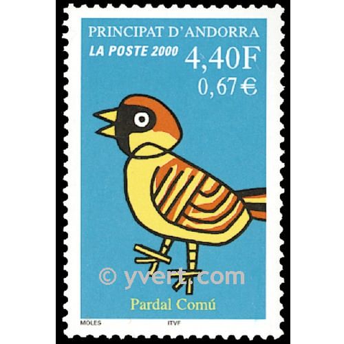 n° 533 -  Timbre Andorre Poste