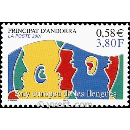 n° 549 -  Timbre Andorre Poste