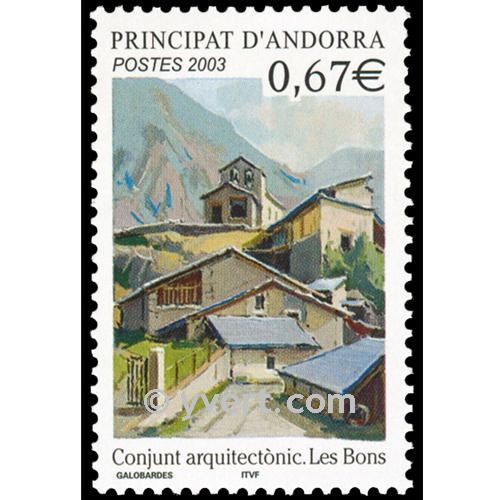 n° 578 -  Timbre Andorre Poste