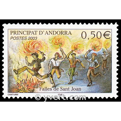 n° 581 -  Timbre Andorre Poste