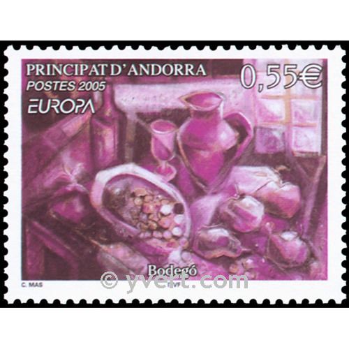 n° 608 -  Timbre Andorre Poste