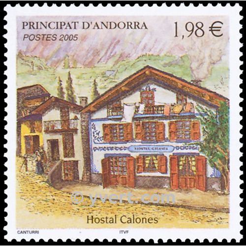 n° 616 -  Timbre Andorre Poste