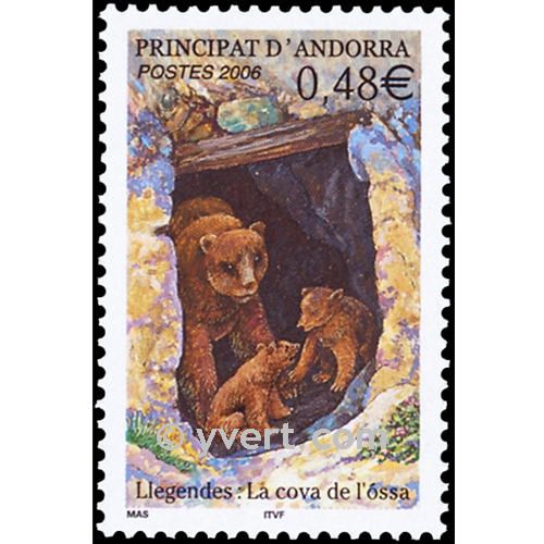 n° 626 -  Timbre Andorre Poste