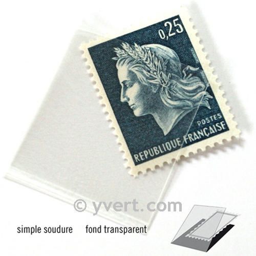 Pochettes simple soudure - Lxh:23x26mm (Fond transparent)