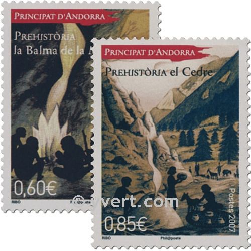 n° 646/647 -  Timbre Andorre Poste