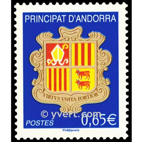 n° 651 -  Timbre Andorre Poste