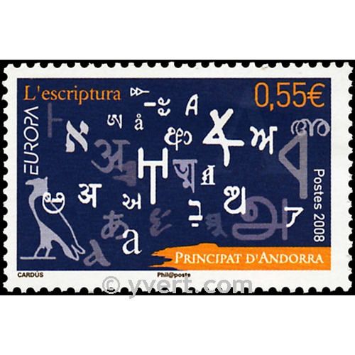 n° 655 -  Timbre Andorre Poste