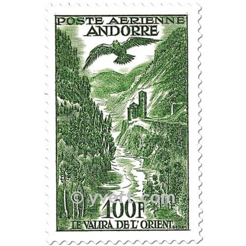 n° 2/4 -  Timbre Andorre Poste aérienne