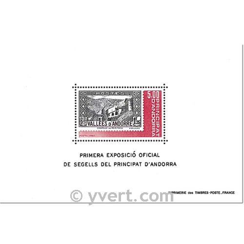 nr. 1 -  Stamp Andorra Souvenir sheets