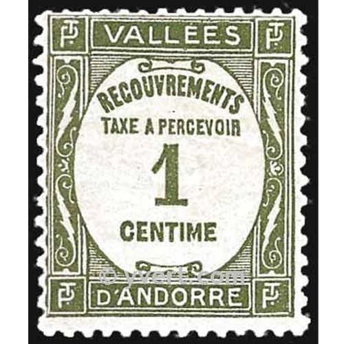 n° 16 -  Timbre Andorre Taxe