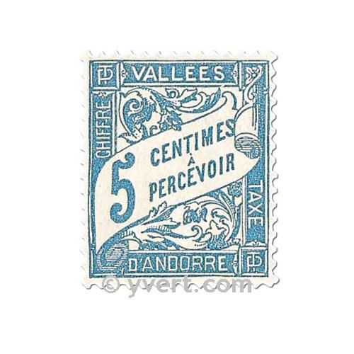 nr. 17/20 -  Stamp Andorra Revenue Stamp