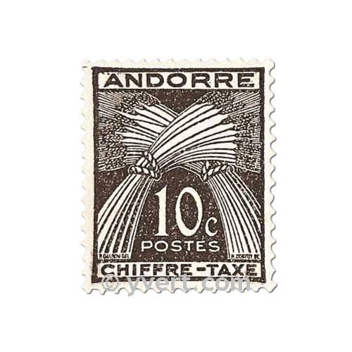 n° 21/31 -  Timbre Andorre Taxe