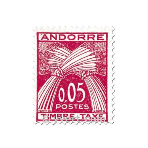 n° 42/45 -  Timbre Andorre Taxe