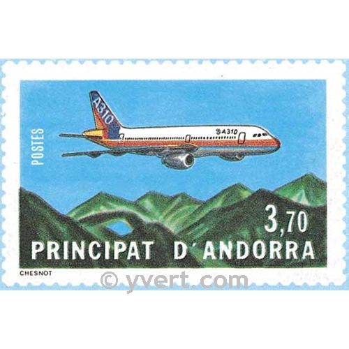 n° 1 -  Timbre Andorre Aérogramme