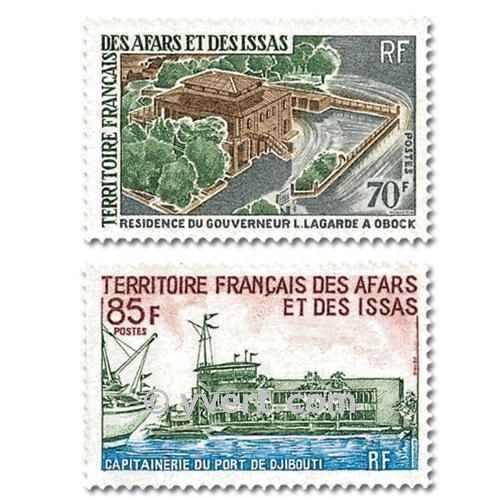 n° 349/350 -  Timbre Afars et Issas Poste