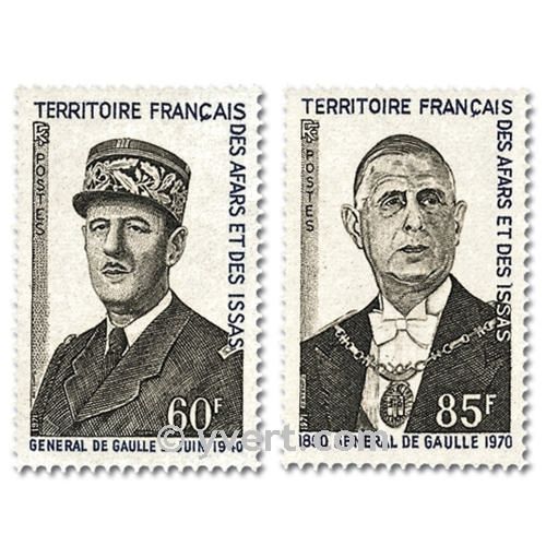 n° 375/376 -  Timbre Afars et Issas Poste